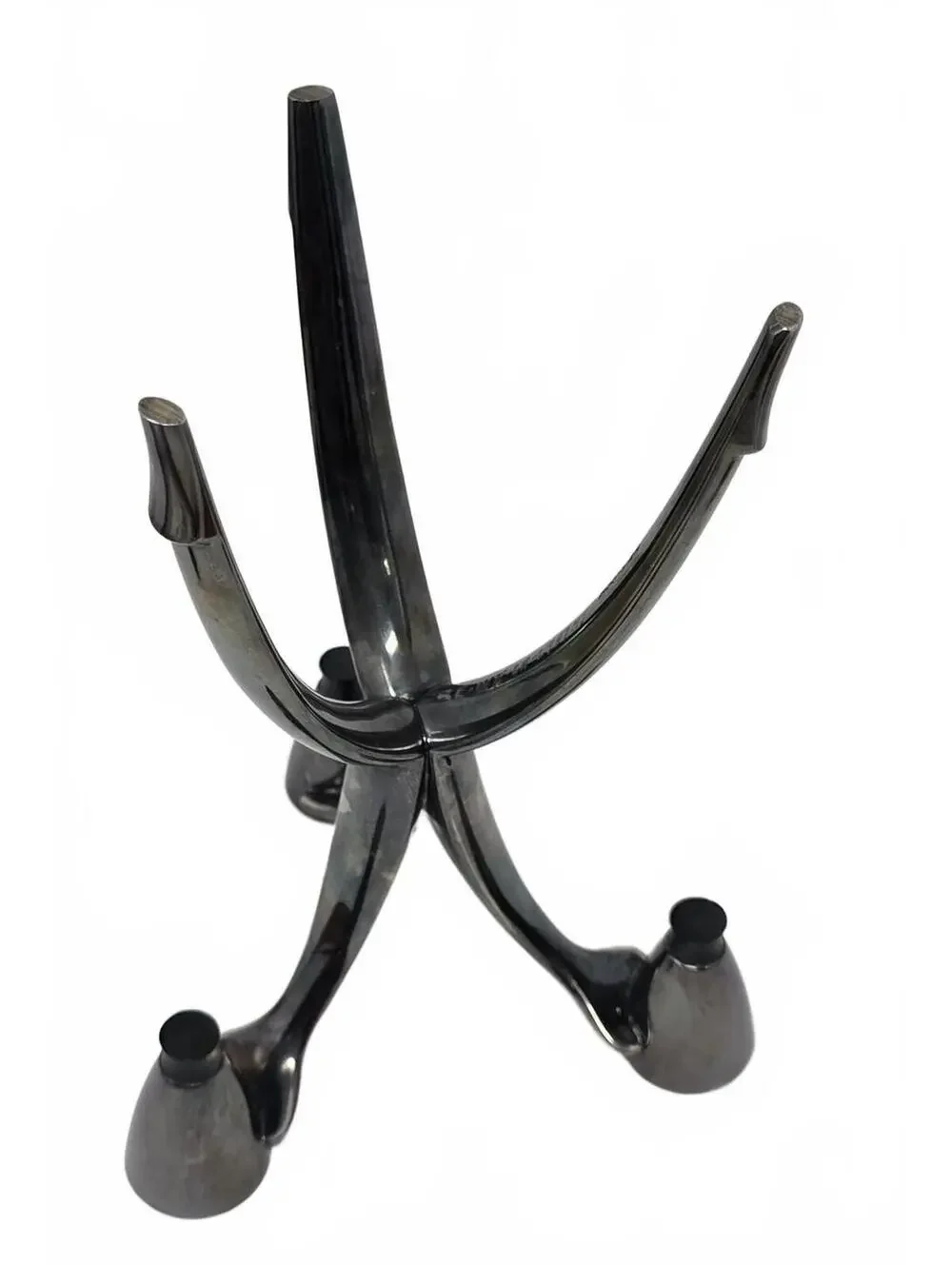 Oneida Heirloom Silverplate 3-Candle Tripod Candelabra Mid Century
